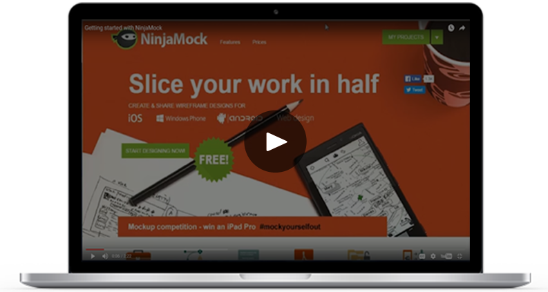 Ninjamock Online Wireframe And Mockup Tool