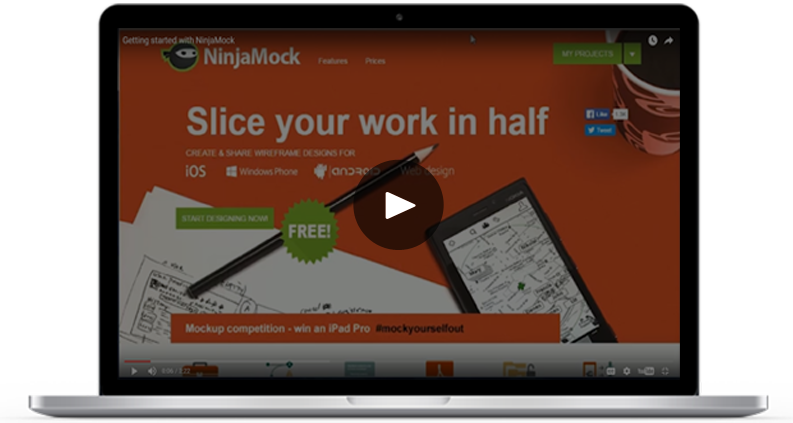 Download Ninjamock Online Wireframe And Mockup Tool